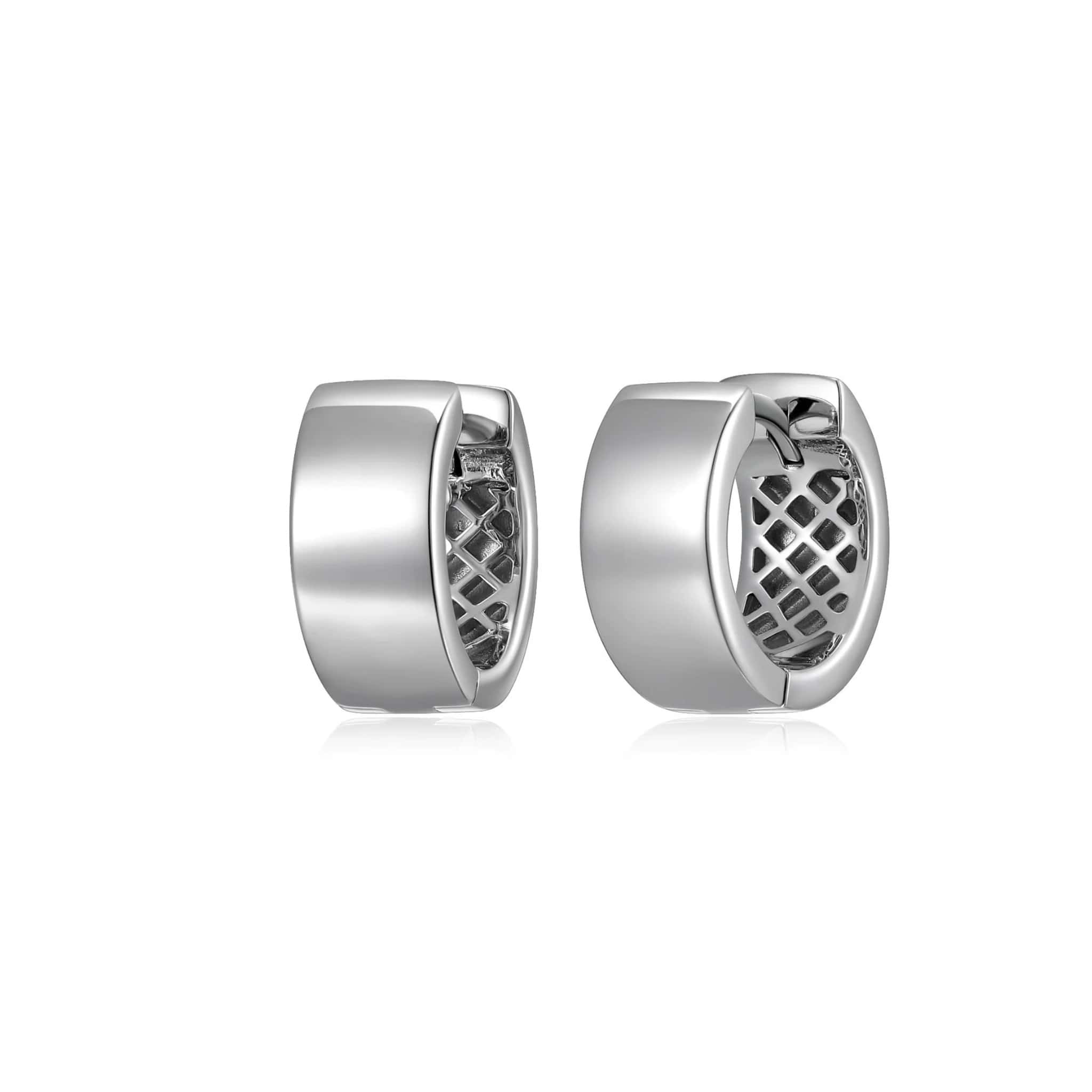 ETHOS "Basic" Silver Huggie Earrings at Arman's Jewellers Kitchener