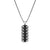 ETHOS "Chevron" Black Sapphire Silver Dog Tag Necklace at Arman's Jewellers Kitchener