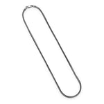ETHOS Gunmetal Franco Chain Silver Necklace at Arman's Jewellers Kitchener