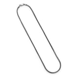 ETHOS Gunmetal Franco Chain Silver Necklace at Arman's Jewellers Kitchener