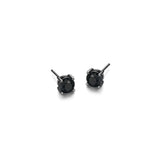 ETHOS "Basic" Black Sapphire Silver Stud Earrings at Arman's Jewellers Kitchener
