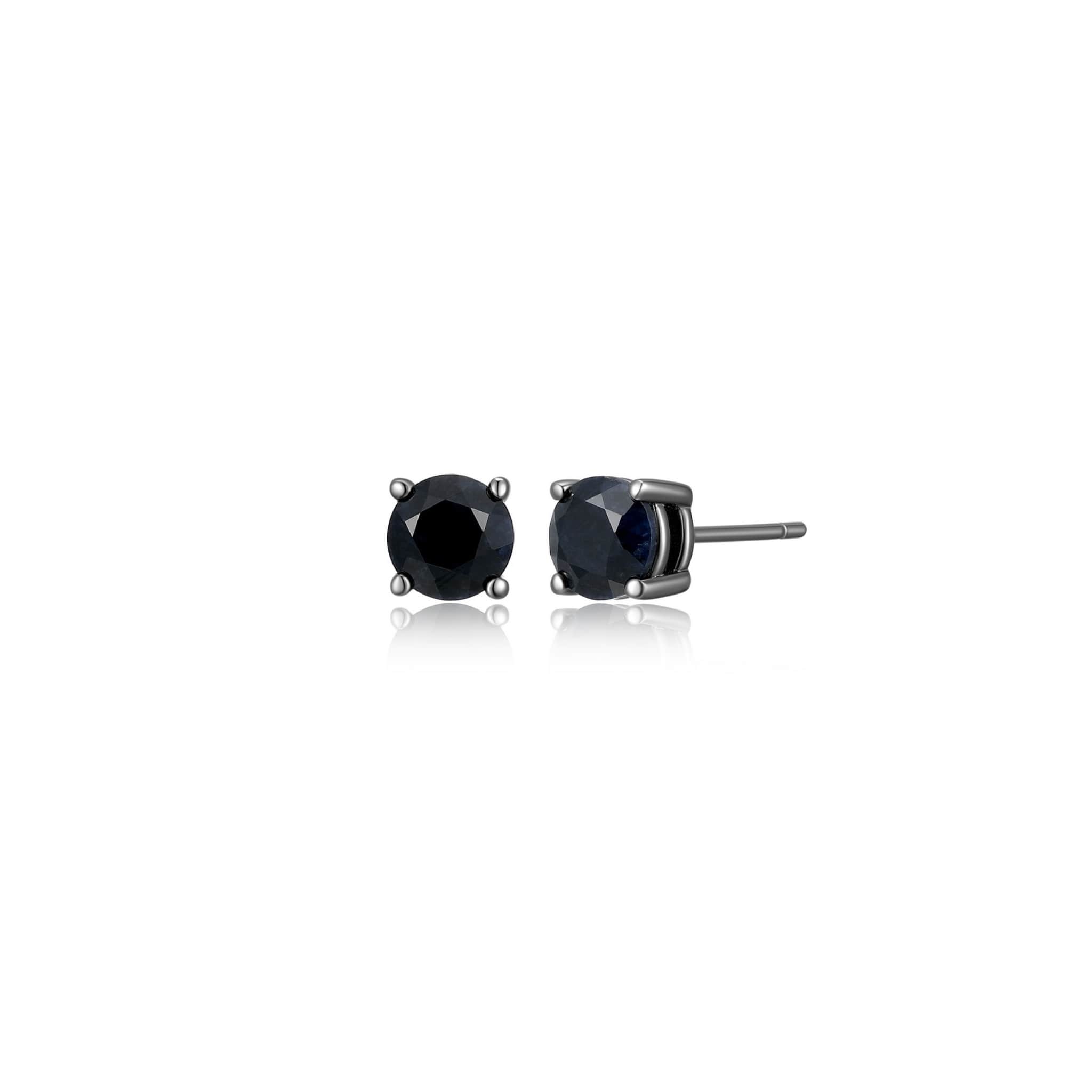 ETHOS "Basic" Black Sapphire Silver Earrings at Arman's Jewellers Kitchener
