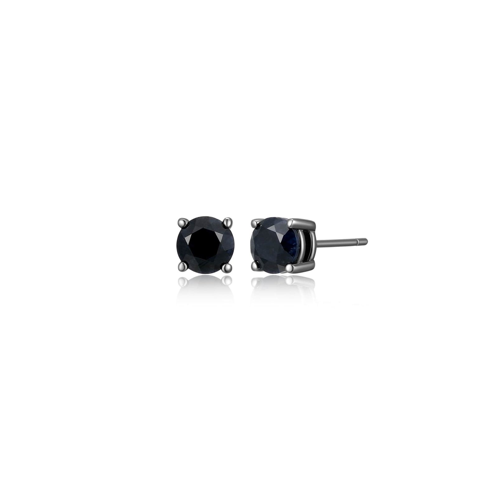 ETHOS "Basic" Black Sapphire Silver Stud Earrings at Arman's Jewellers Kitchener