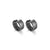 ETHOS "Basic" Silver Gunmetal Huggie Earrings at Arman's Jewellers Kitchener