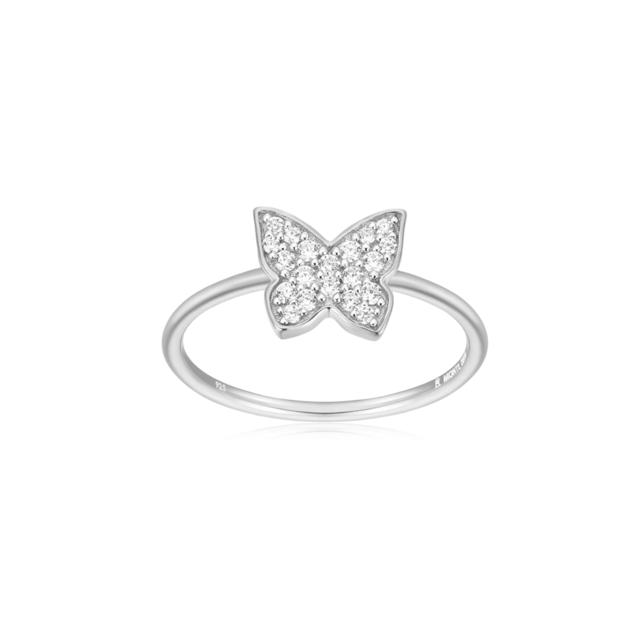 Lab-Grown Diamond Butterfly Silver Ring at Arman's Jewellers Kitchener