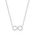 Lab-Grown Diamond Infinity Statement Necklace in Rhodium-Plated Sterling Silver at Arman's Jewellers Kitchener Waterloo