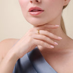 Lab-Grown Diamond Mini-Link Stackable Ring in 18K Yellow Gold-Plated Sterling Silver at Arman's Jewellers Kitchener