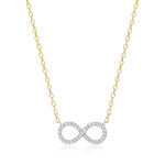 Lab-Grown Diamond Infinity Statement Necklace in 18K Yellow Gold-Plated Sterling Silver at Arman's Jewellers Kitchener Waterloo
