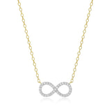 Lab-Grown Diamond Infinity Statement Necklace in 18K Yellow Gold-Plated Sterling Silver at Arman's Jewellers Kitchener Waterloo