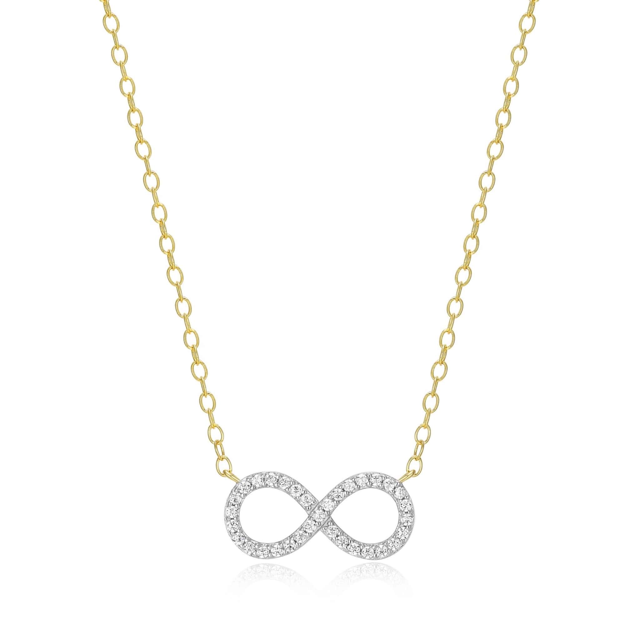 Lab-Grown Diamond Infinity Statement Necklace in 18K Yellow Gold-Plated Sterling Silver at Arman's Jewellers Kitchener Waterloo