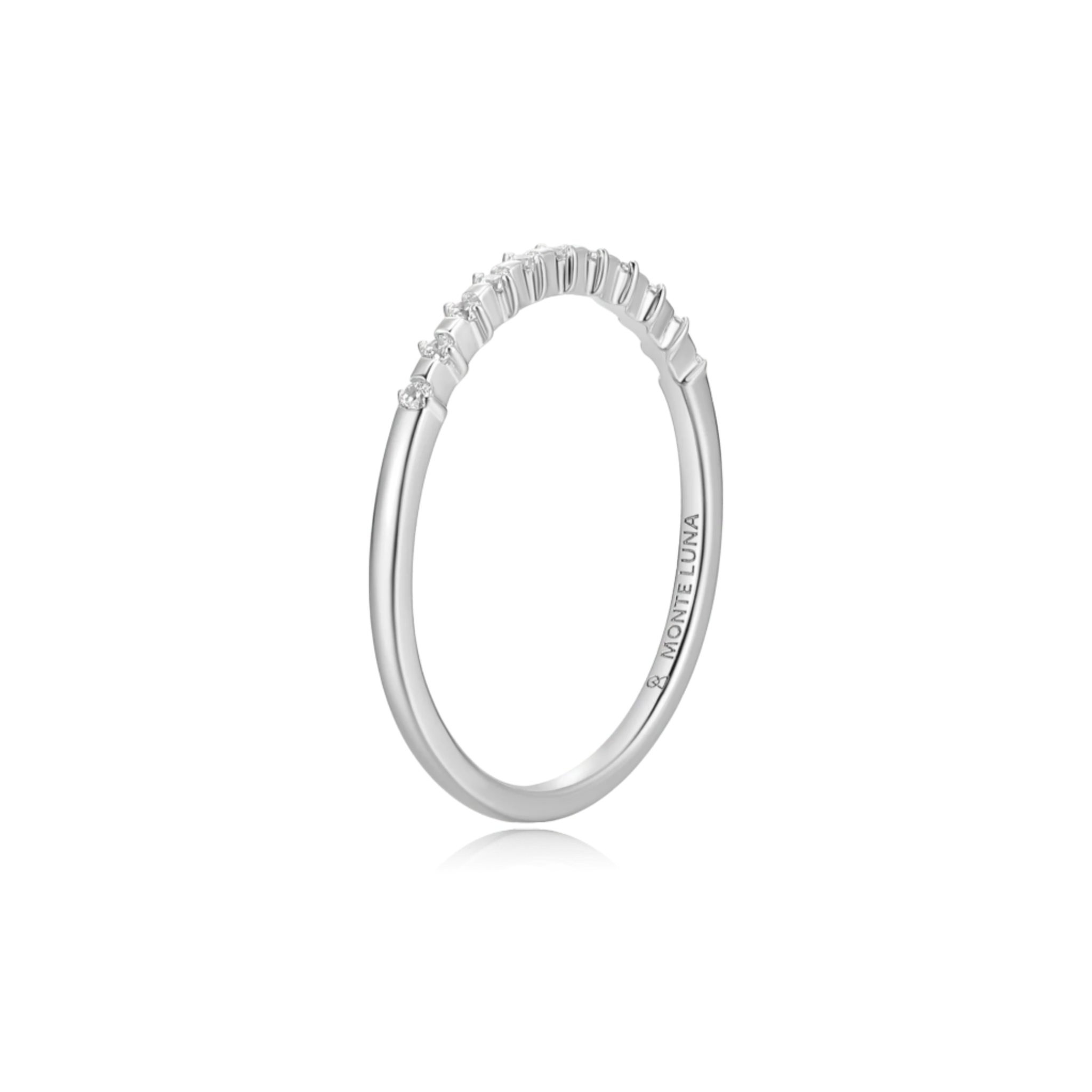 Lab-Grown Diamond Stackable Ring in Rhodium-Plated Sterling Silver at Arman's Jewellers Kitchener Waterloo