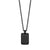 Mini Matte Black Steel Dog Tag Necklace at Arman's Jewellers Kitchener