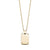 Mini Matte Gold Steel Dog Tag Necklace at Arman's Jewellers Kitchener