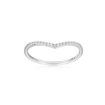 Monte Luna Chevron Stackable Ring in Rhodium-Plated Sterling Silver at Arman's Jewellers Kitchener Waterloo