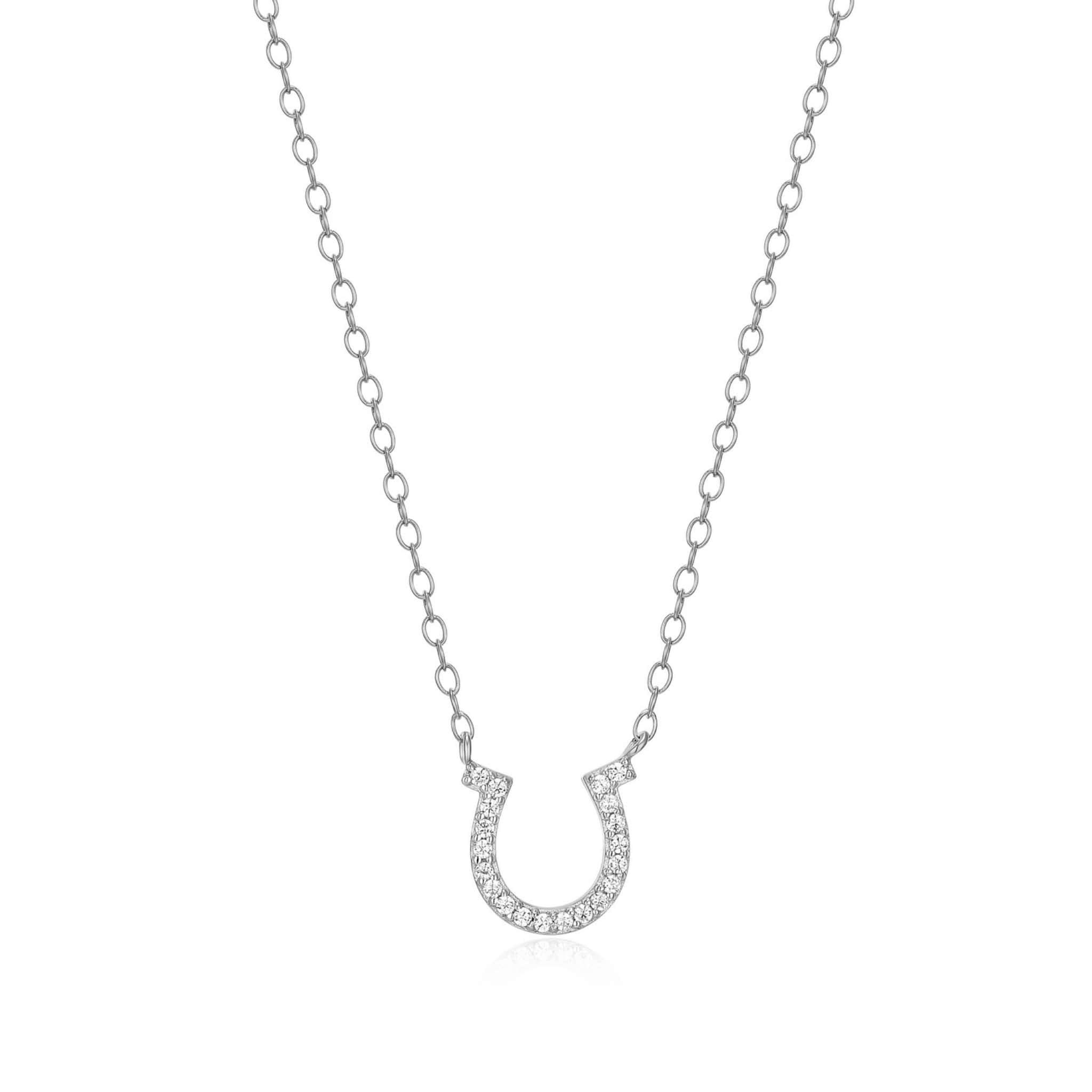 Monte Luna Horse shoe statement Necklace in Rhodium-Plated Sterling Silver at Arman's Jewellers Kitchener Waterloo