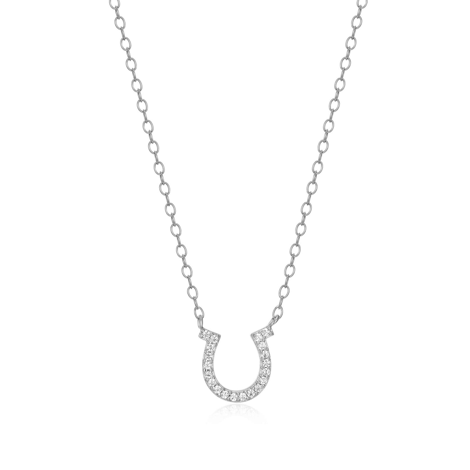 Monte Luna Horse shoe statement Necklace in Rhodium-Plated Sterling Silver at Arman's Jewellers Kitchener Waterloo