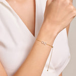 Monte Luna Lab-Grown Infinity Bolo Bracelet in 18K Yellow Gold-Plated Sterling Silver at Arman's Jewellers Kitchener