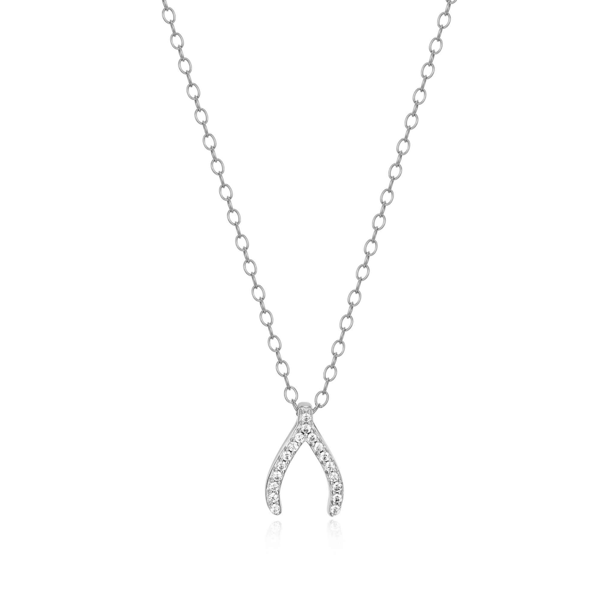 Monte Luna Lab-Grown Diamond Wishbone Silver Necklace at Arman's Jewellers Kitchener Waterloo