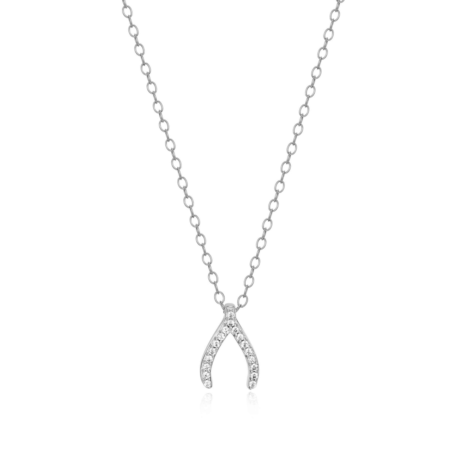 Monte Luna Lab-Grown Diamond Wishbone Silver Necklace at Arman's Jewellers Kitchener Waterloo