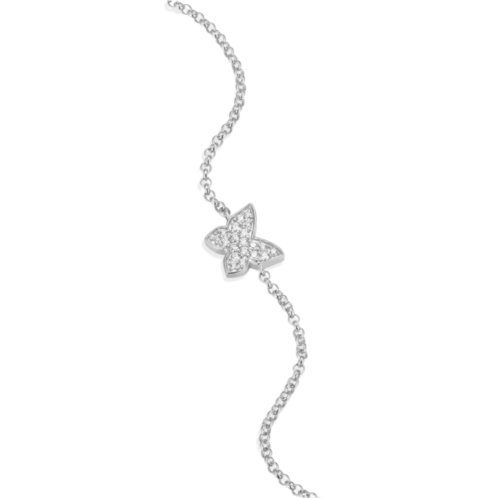 Monte Luna Lab-Grown Diamond Butterfly Bolo Bracelet in Rhodium-Plated Sterling Silver at Arman's Jewellers Kitchener