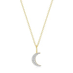 Monte Luna Lab-Grown Diamond Crescent Moon Pendant Necklace in 18K Yellow Gold-Plated Sterling Silver at Arman's Jewellers Kitchener Waterloo