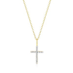 Monte Luna Lab-Grown Diamond Cross Pendant Necklace in 18K Yellow Gold-Plated Sterling Silver at Arman's Jewellers Kitchener Waterloo