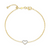 Monte Luna Lab-Grown Diamond Open Heart Bolo Bracelet in 18K Yellow Gold-Plated Sterling Silver at Arman's Jewellers Kitchener