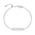 Monte Luna Lab-Grown Diamond Paperclip Charm Bolo Bracelet in Rhodium-Plated Sterling Silver at Arman's Jewellers Kitchener