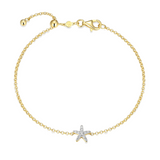 Monte Luna Lab-Grown Diamond Starfish Bolo Bracelet in 18K Yellow Gold-Plated Sterling Silver at Arman's Jewellers Kitchener 