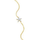 Monte Luna Lab-Grown Diamond Starfish Bolo Bracelet in 18K Yellow Gold-Plated Sterling Silver at Arman's Jewellers Kitchener 