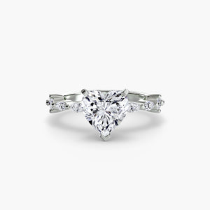 Solitaire with Eternity Pavé