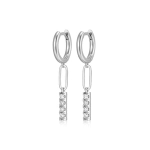 Paperclip Link Drop Silver Earrings at Arman's Jewellers Kitchener