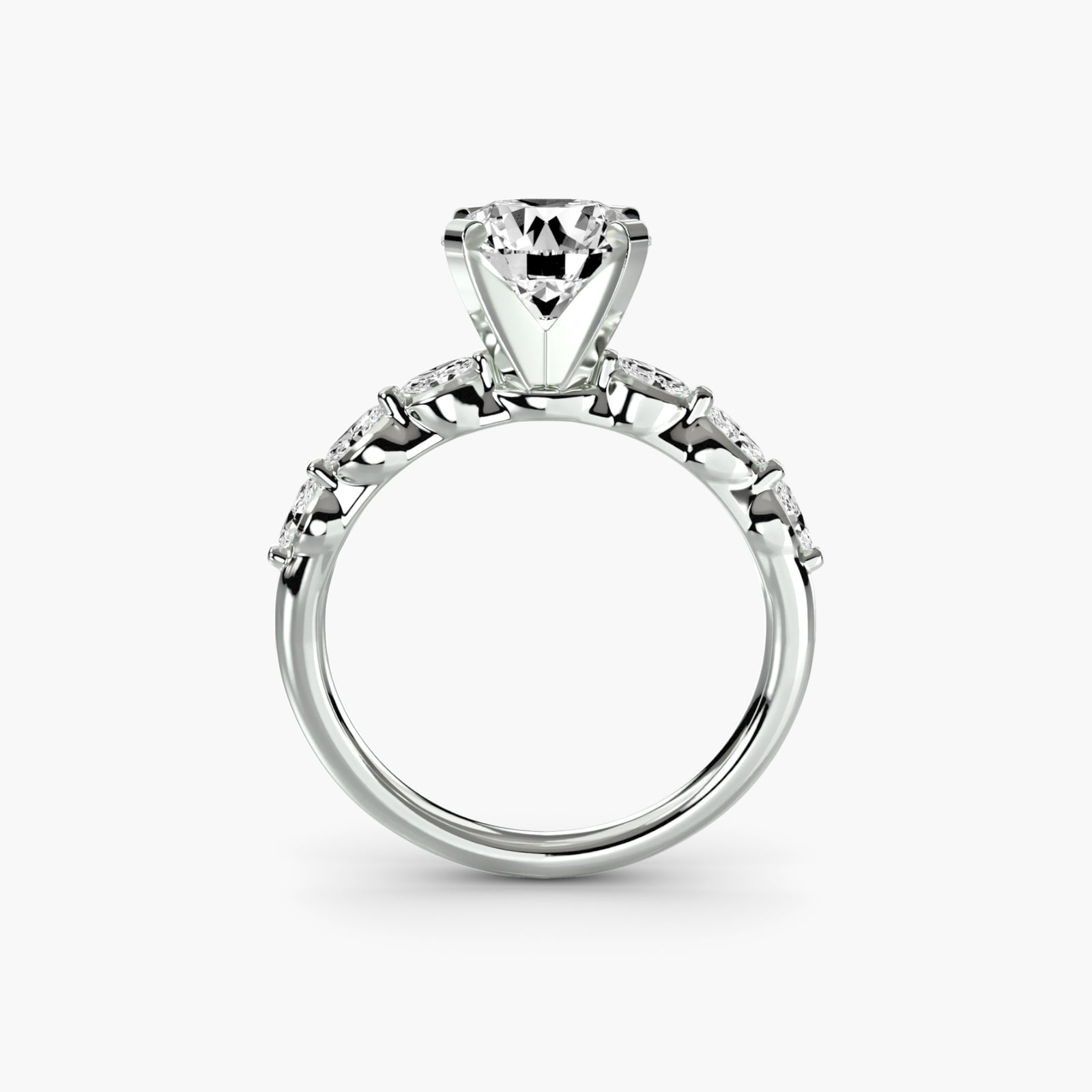 The Floral Accent Solitaire