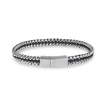 Round Box Black Cord Steel Bracelet at Arman's Jewellers Kitchener