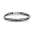 Round Box Black Cord Steel Bracelet at Arman's Jewellers Kitchener