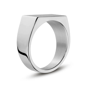 Unisex Steel Signet Ring at Arman's Jewellers Kitchener