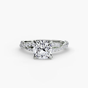 The Twisted Pavé Solitaire