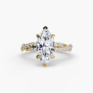 The Twisted Pavé Solitaire
