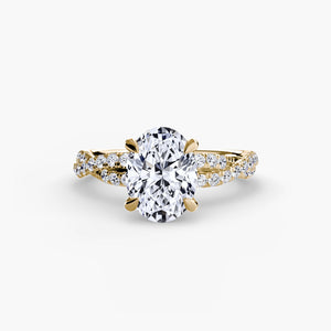The Twisted Pavé Solitaire