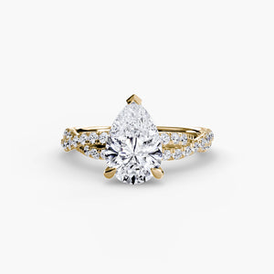 The Twisted Pavé Solitaire
