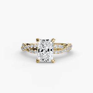 The Twisted Pavé Solitaire