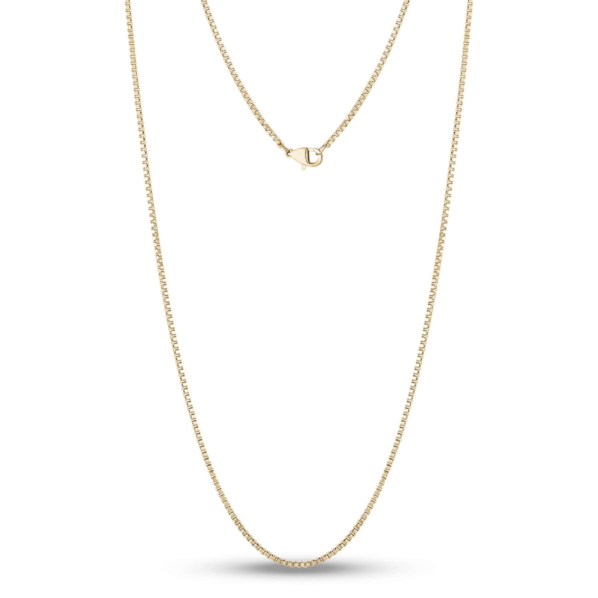 1.5mm Gold Stainless Steel Box Link Chain at Armans Jewellers Kitchener