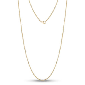 1.5mm Gold Stainless Steel Box Link Chain at Armans Jewellers Kitchener