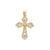 10K Fancy Diamond-Cut Cross Pendant at Arman's Jewellers
