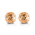 7mm 10K Rose Gold Diamond-cut Ball Stud Earrings at Arman's Jewellers