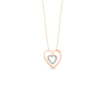 10K Rose Gold Diamond Heart Necklace at Arman's Jewellers 