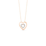 10K Rose Gold Diamond Heart Necklace at Arman's Jewellers 