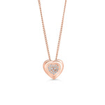 10K Rose Gold Diamond Heart Necklace at Arman's Jewellers