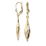10K Tri-Gold Dangle Earrings at Arman's Jewellers
