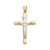 10K Two-Tone Crucifix Cross Pendant at Arman's Jewellers